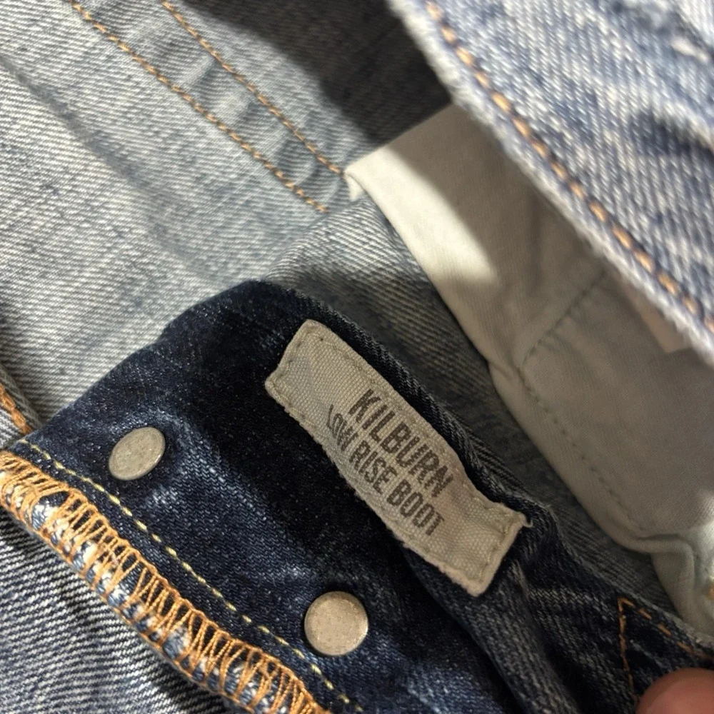 Vintage Abercrombie Fitch Kilburn Low Rise Boot Cut Jeans Men's 32x30 Blue Y2K